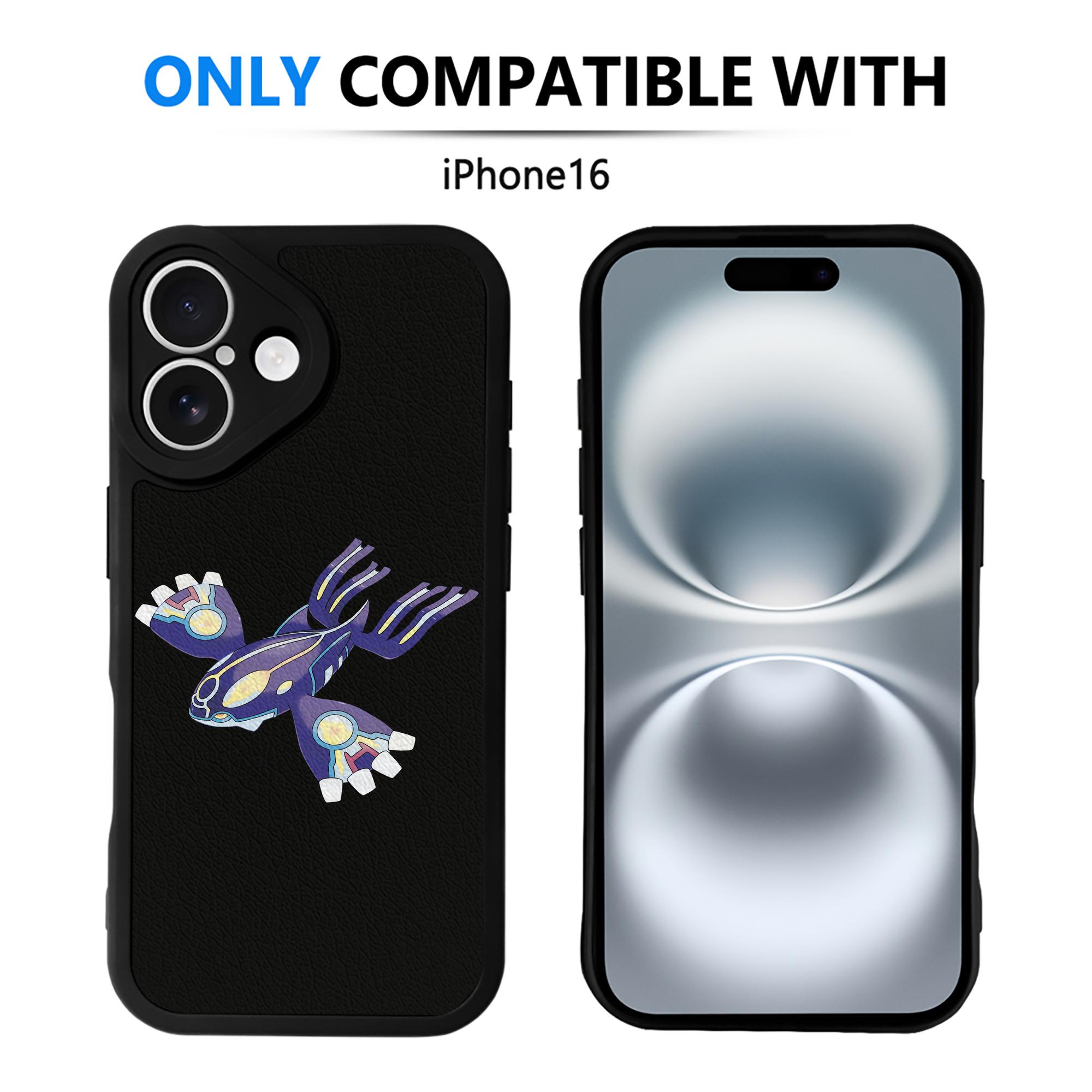 （画像用） ポケットモンスター Pokémon 【iPhone 16シリーズ対応】シリコンスマホケース（レザー調） 材質：シリコン